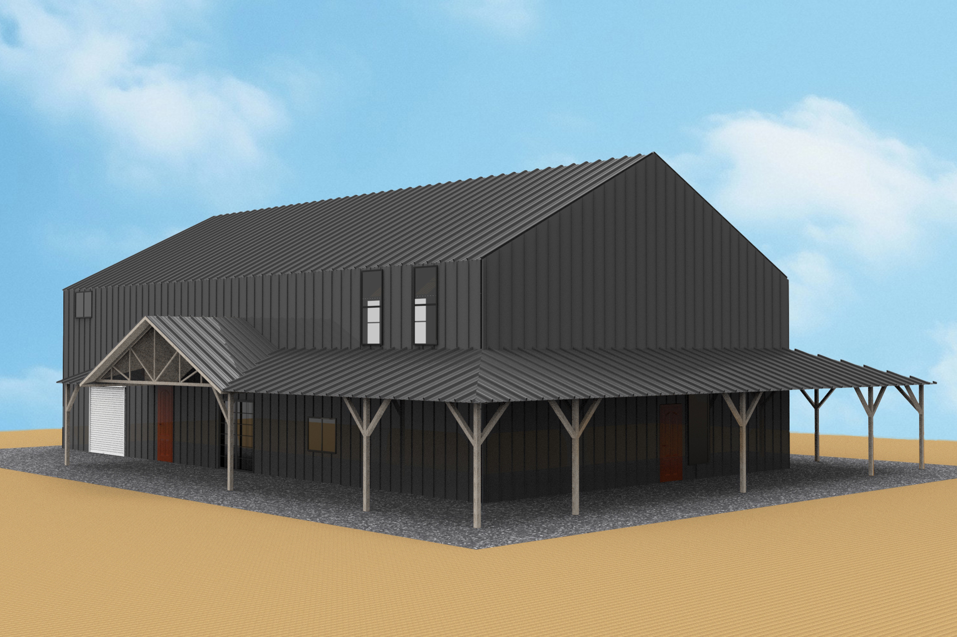 Steel Structure Barn(图2) Steel Structure Barn(图2)
