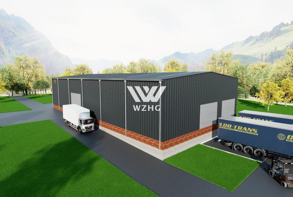 Steel Structure Warehouse with Mezzanine Floor(图1) Steel Structure Warehouse with Mezzanine Floor(图1)