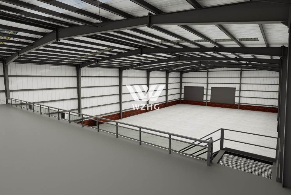 Steel Structure Warehouse with Mezzanine Floor(图3) Steel Structure Warehouse with Mezzanine Floor(图3)