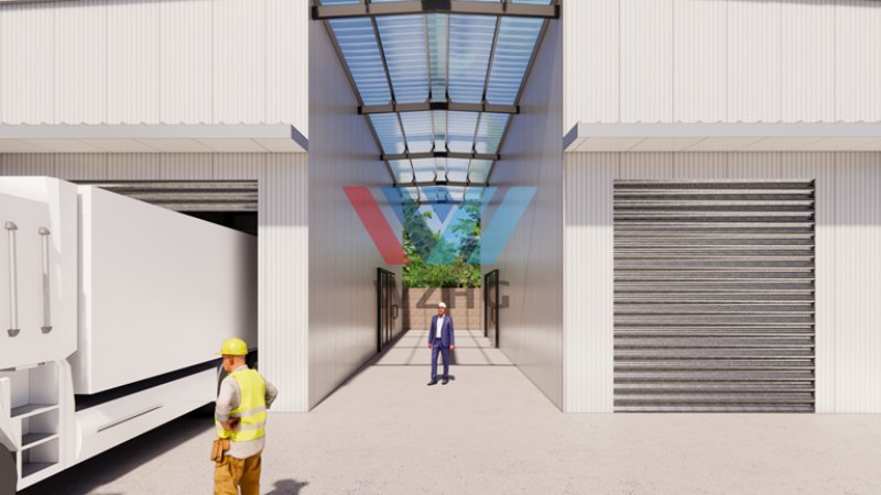 Japanese Steel Structure Warehouse Project Case(图3) Japanese Steel Structure Warehouse Project Case(图3)